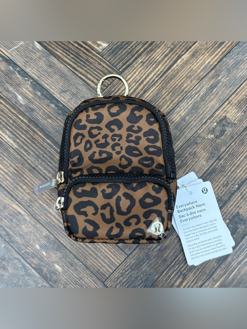 NWT Lululemon Everywhere Backpack Nano In Leopardo Shift Midi